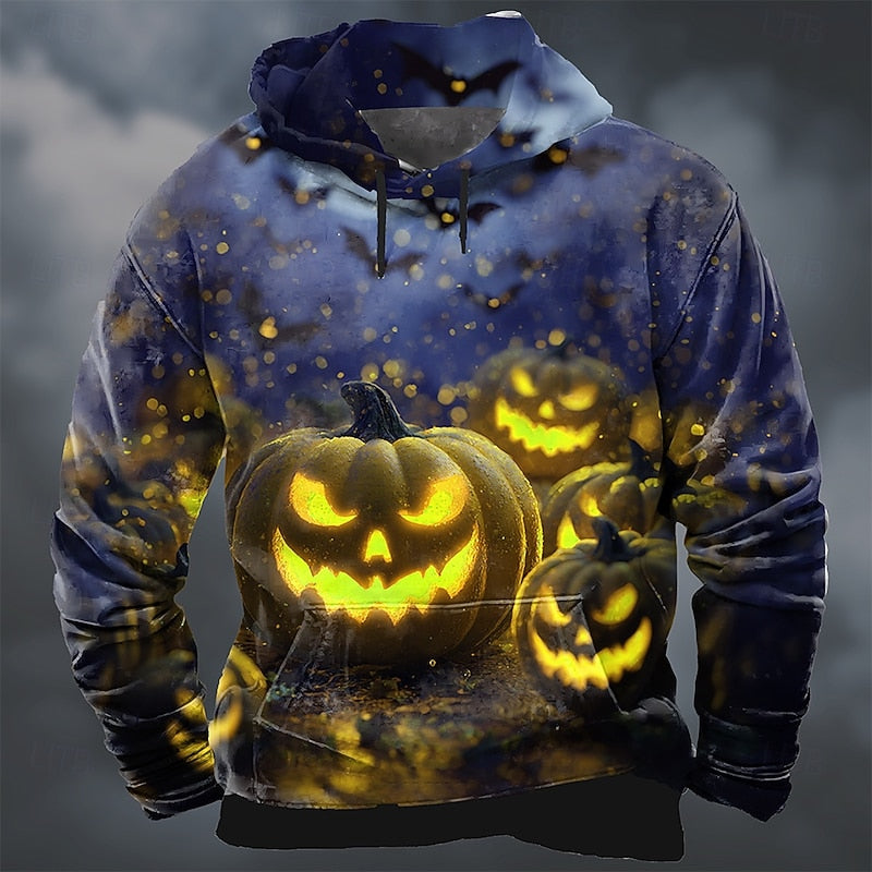 Everett | Halloween Pumpkin Graphic Hoodie
