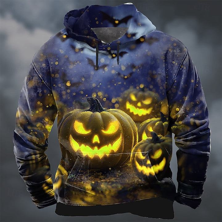 Everett | Halloween Pumpkin Graphic Hoodie
