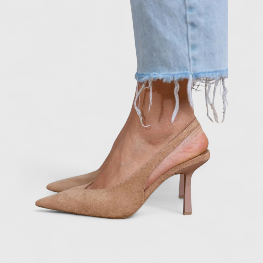 Isabeau | Pointed Slingback Heels