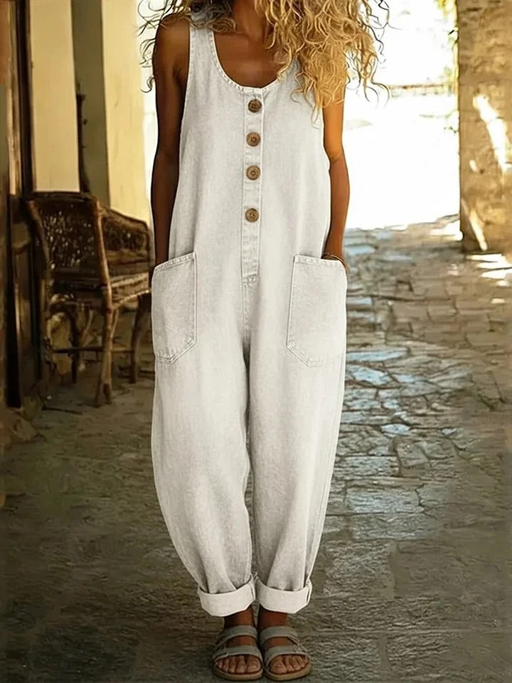 Elspeth | Relaxed Wide-Leg Overalls