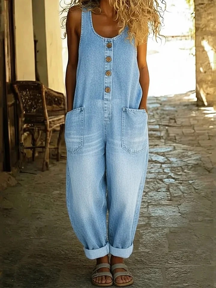 Elspeth | Relaxed Wide-Leg Overalls