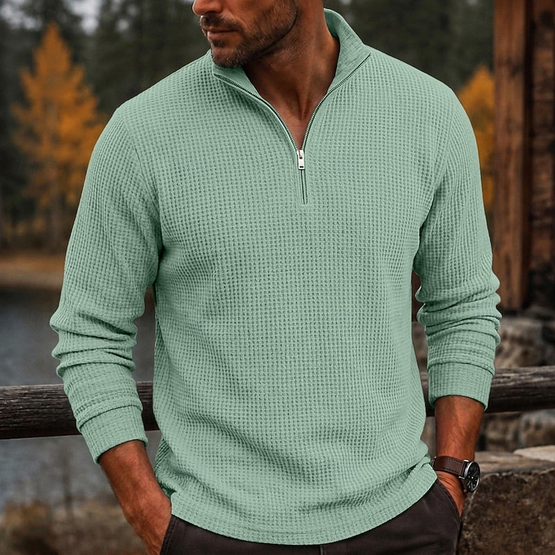 Sullivan | Textured Quarter-Zip Pullover