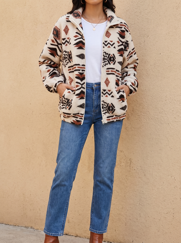Sierra | Patterned Zip Jacket