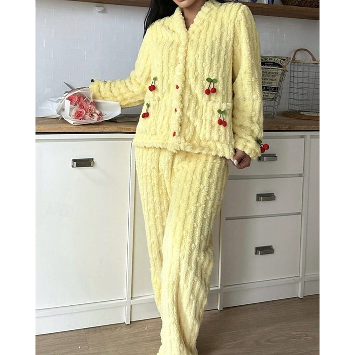 Helena | Cozy Cherry Two-Piece Set