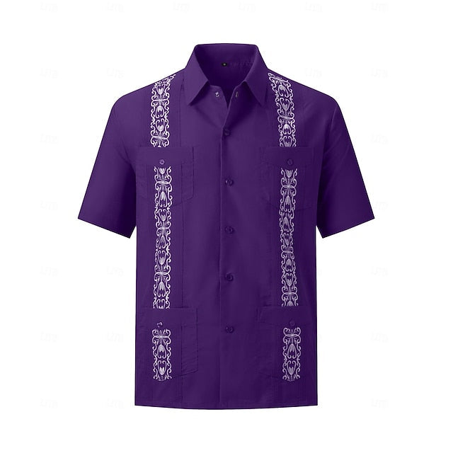 Mateo | Embroidered Short Sleeve Shirt