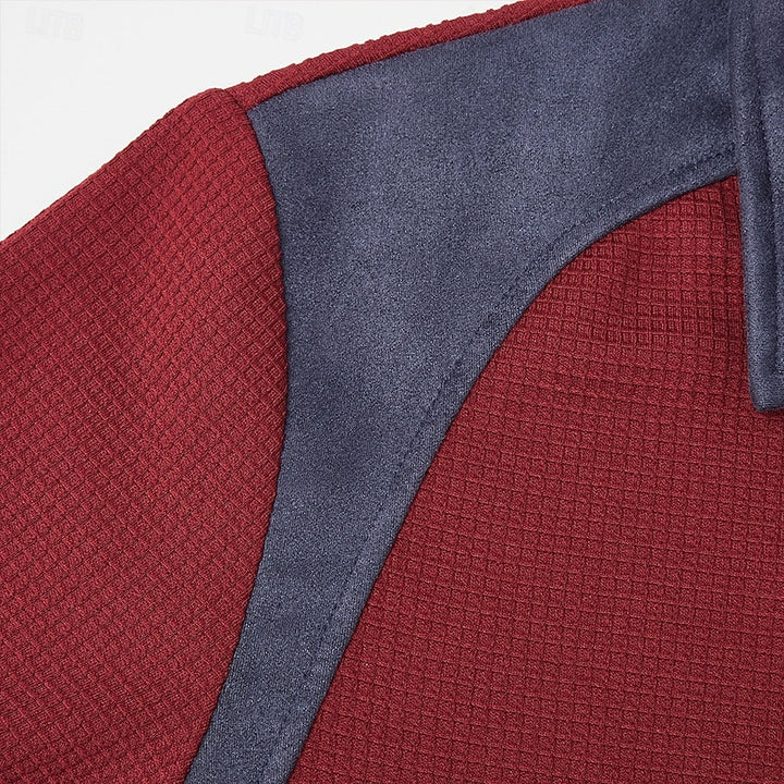 Malcolm | Quarter-Zip Elbow-Patch Pullover