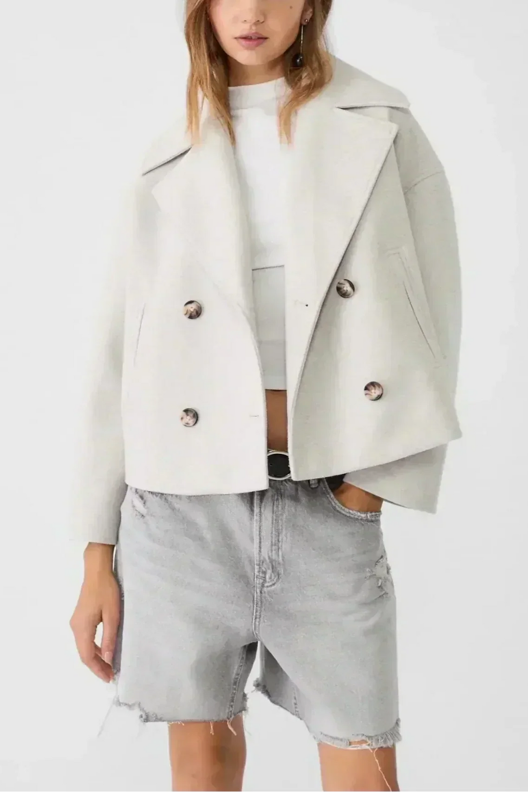 Lorraine | Cropped Double-Breasted Coat