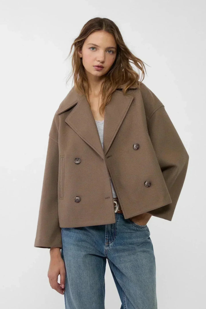 Lorraine | Cropped Double-Breasted Coat