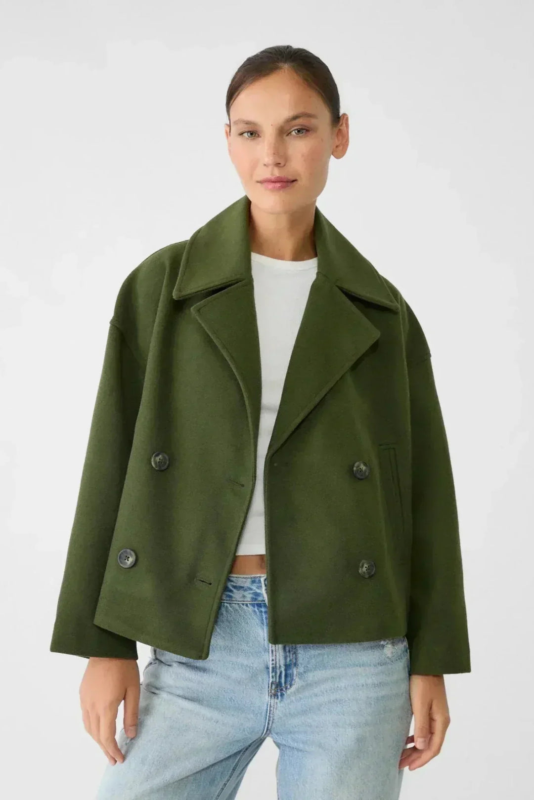 Lorraine | Cropped Double-Breasted Coat