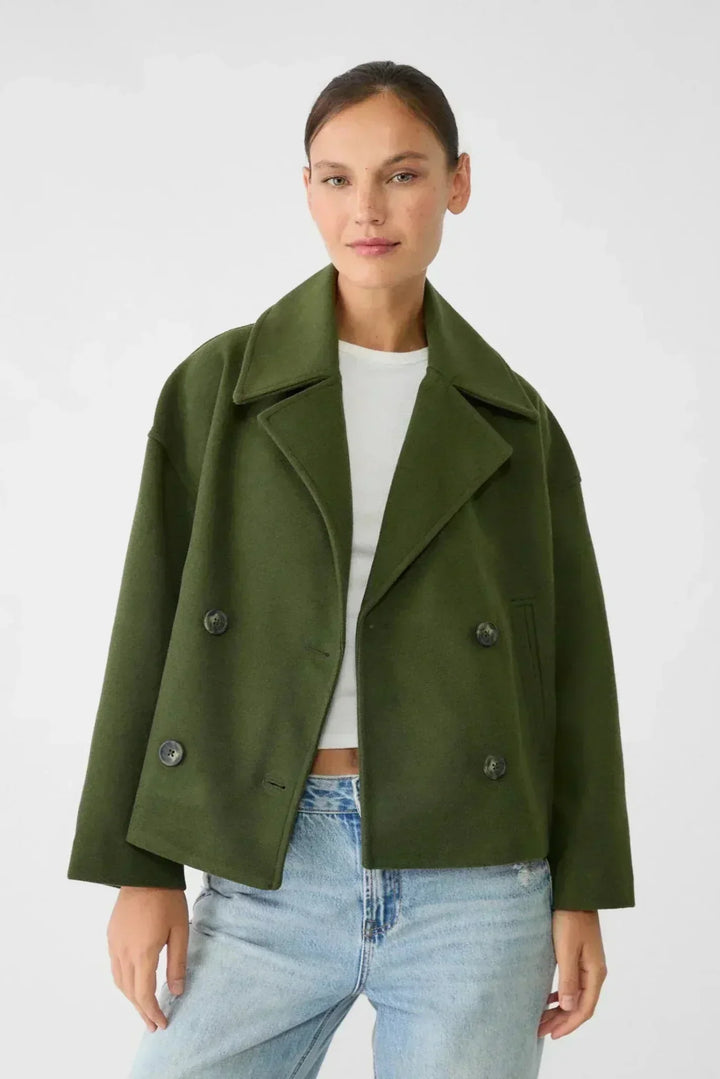 Nancy | Cropped Double-Breasted Coat