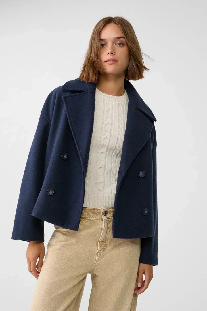 Lorraine | Cropped Double-Breasted Coat