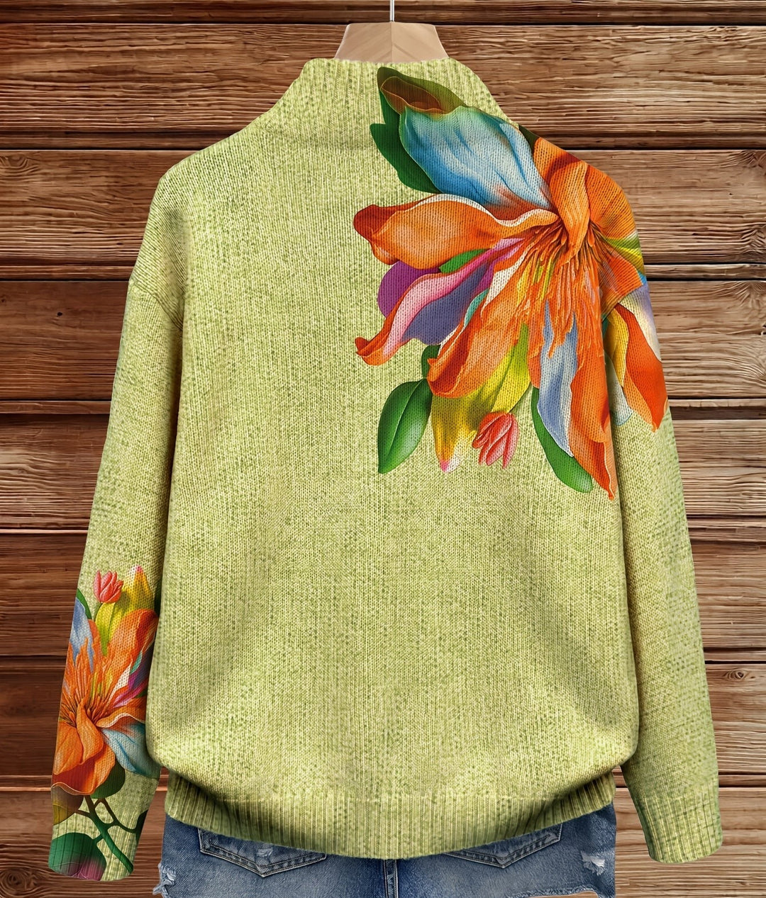 Rosaleen | Blooming Zip-Up Cardigan