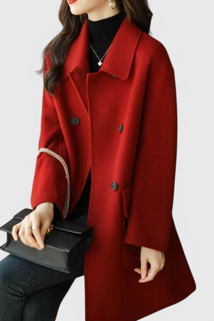 Lenora | Timeless Double-Breasted Overcoat
