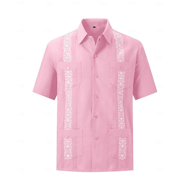 Gregory | Embroidered Short Sleeve Shirt