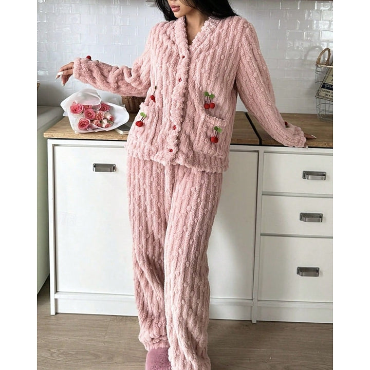 Helena | Cozy Cherry Two-Piece Set