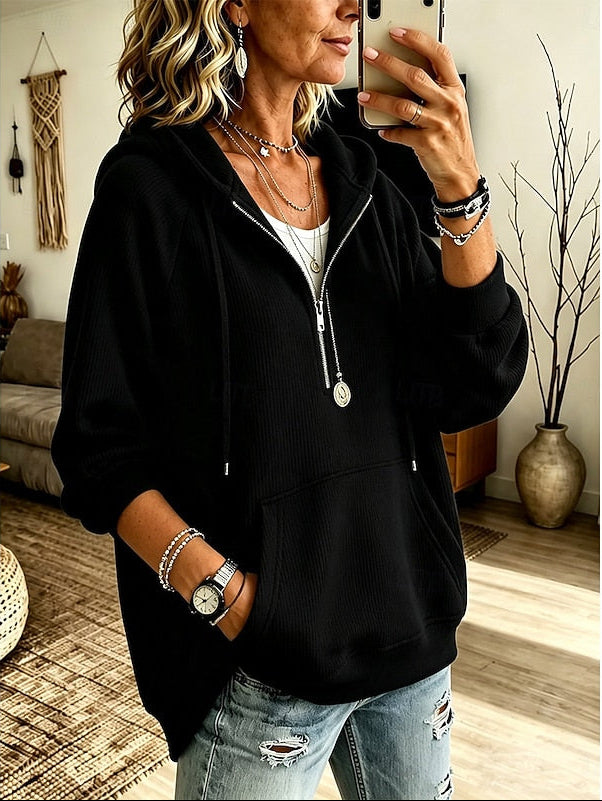 Maren | Relaxed Half-Zip Hoodie