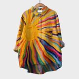 Marielle | Artful Button-Front Blouse