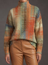 Ines | Artful Print Turtleneck
