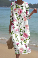 Adelaide | Timeless Floral Midi Dress