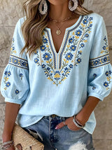 Elsie | Embroidered Bohemian Blouse