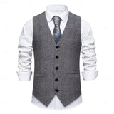 Arthur | Tailored Herringbone Waistcoat