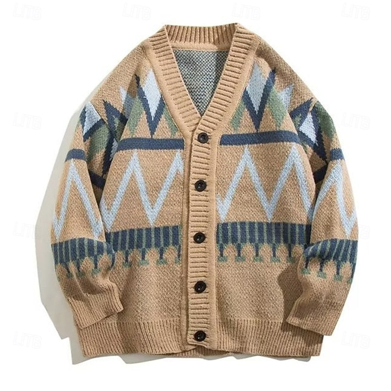 Gabriel | Christmas Button-Up Cardigan