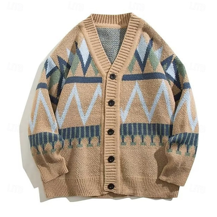 Gabriel | Christmas Button-Up Cardigan