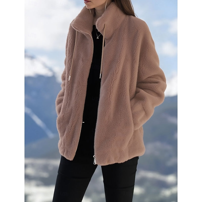Claudia | Cozy Stand-Collar Zip Jacket