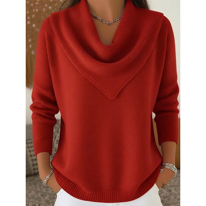 Maren | Draped Cowl-Neck Sweater