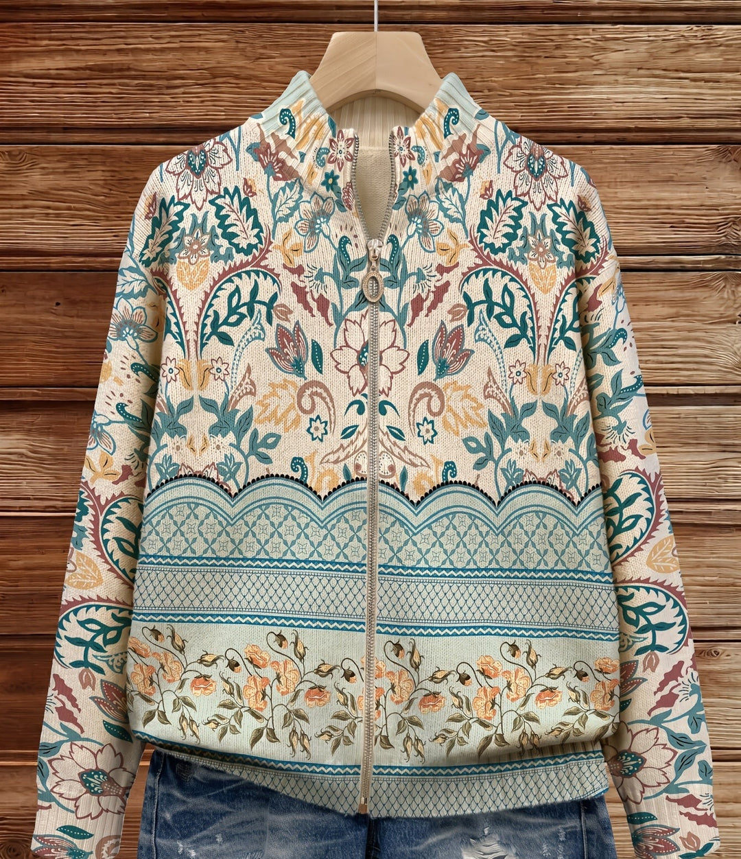 Winslow | Vintage Floral Zip-Up Jacket