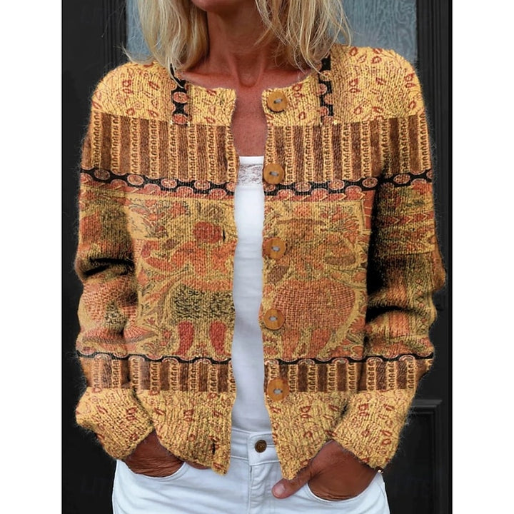 Linnea | Floral Button-Front Cardigan
