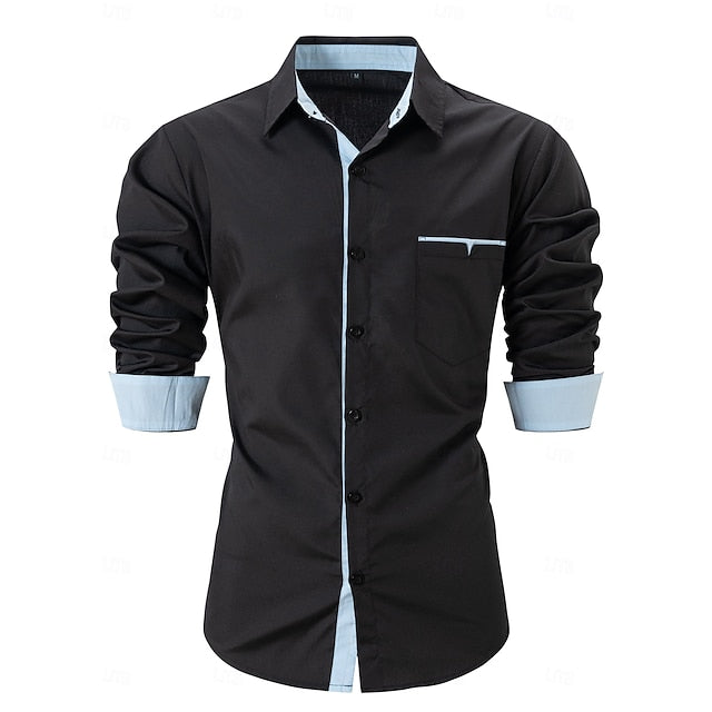 Alexander | Men's Colour Block Long Sleeve Shirt