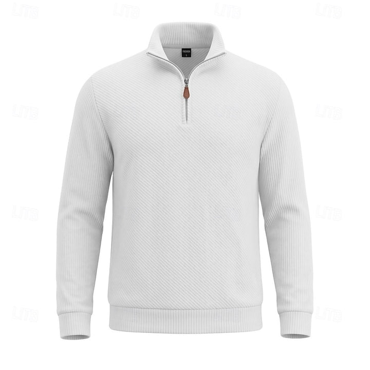 Easton | Textured Quarter-Zip Pullover