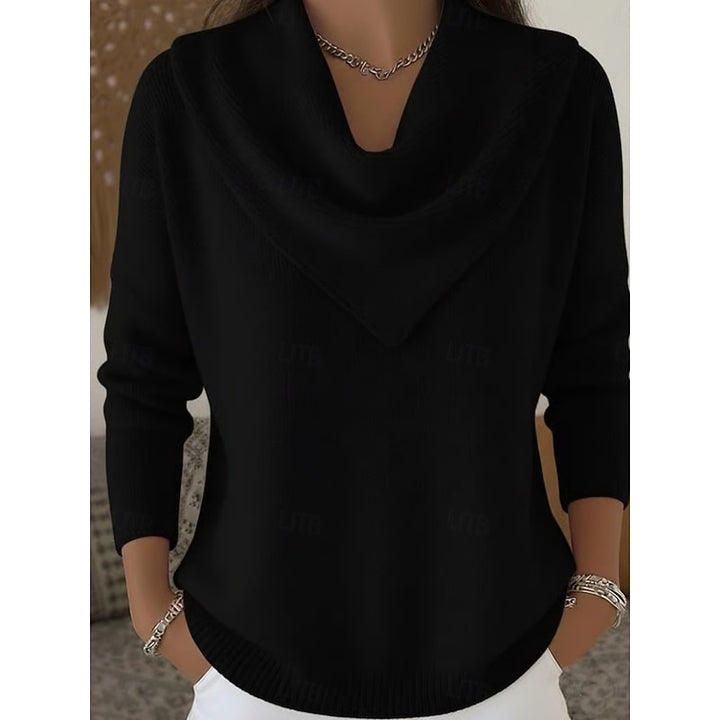 Maren | Draped Cowl-Neck Sweater
