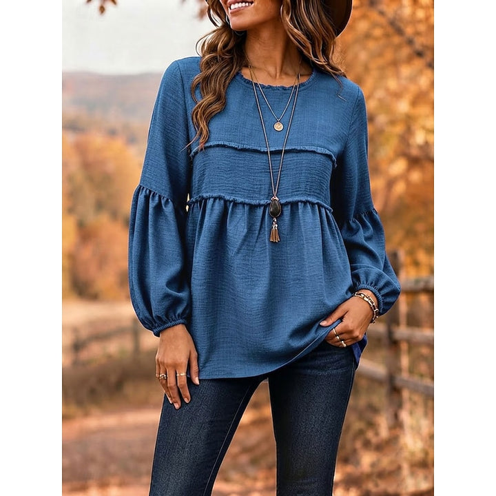 Meredith | Relaxed Peplum Blouse