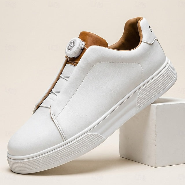 Ronald | Men's Minimalist Slip-On Leather Sneakers