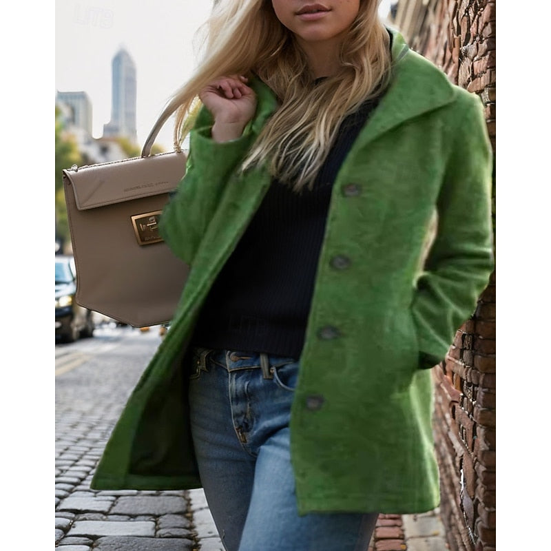 Lucille | Timeless Turndown Collar Coat