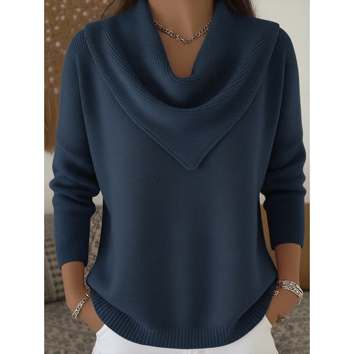 Maren | Draped Cowl-Neck Sweater
