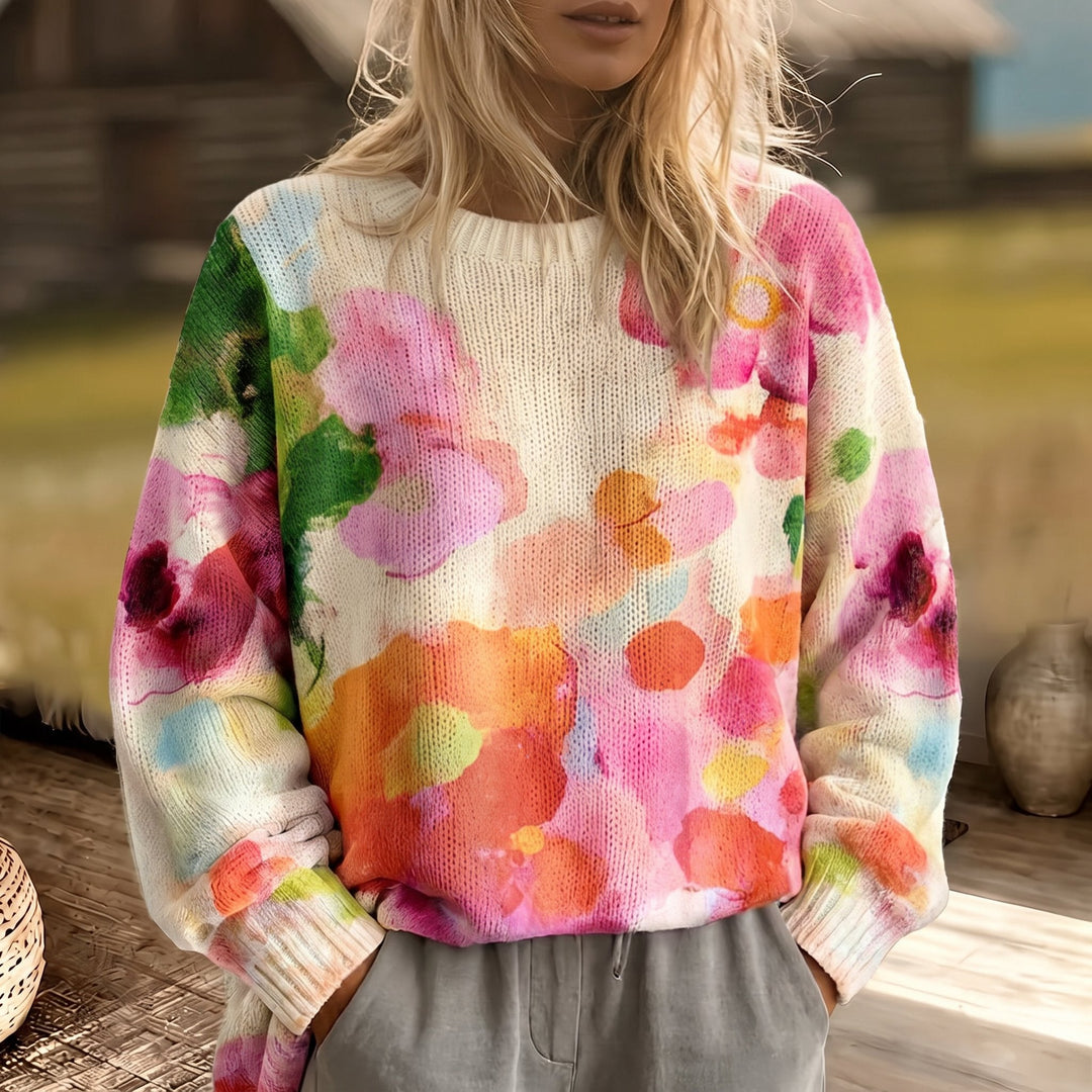 Marlow | Watercolor Bloom Sweater