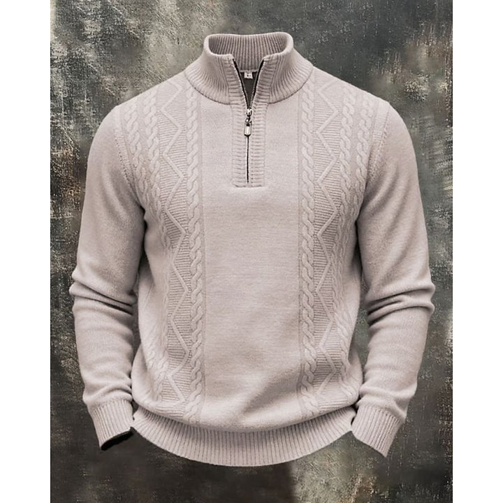 Franklin | Textured Quarter-Zip Sweater