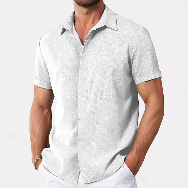 Douglas | Men's Linen Short Sleeve Shirt