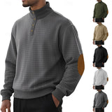 Bradley | Elbow-Patch Standing Collar Pullover