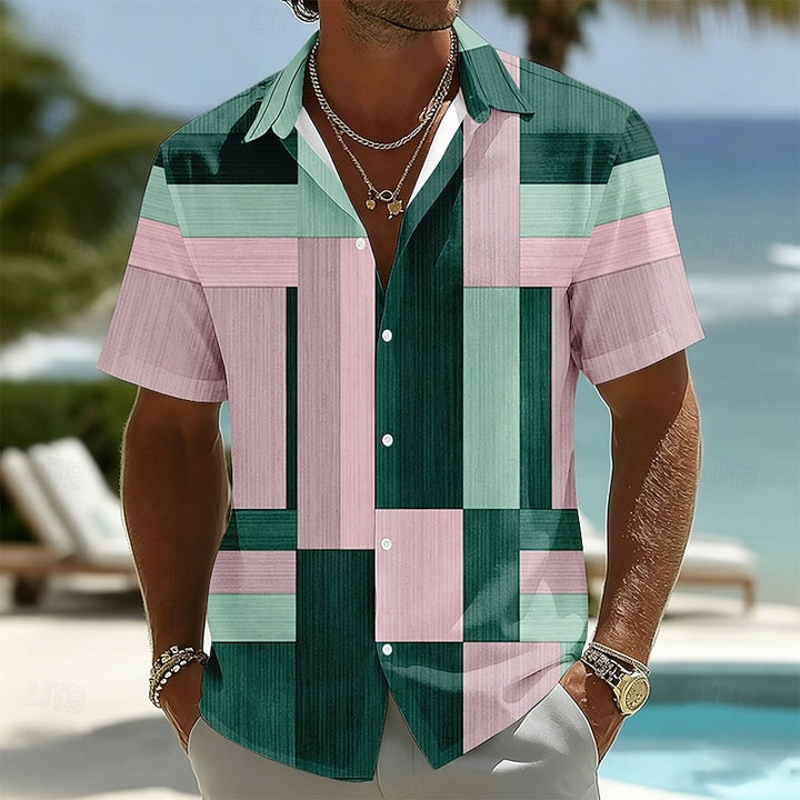 Ellis | Color-Block Short Sleeve Shirt