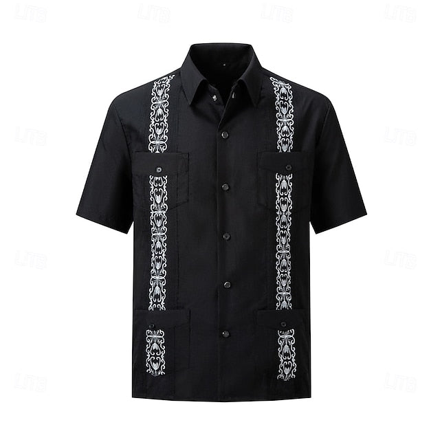 Mateo | Embroidered Short Sleeve Shirt