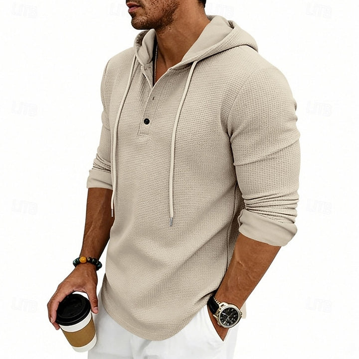 Julian | Hooded Henley Shirt