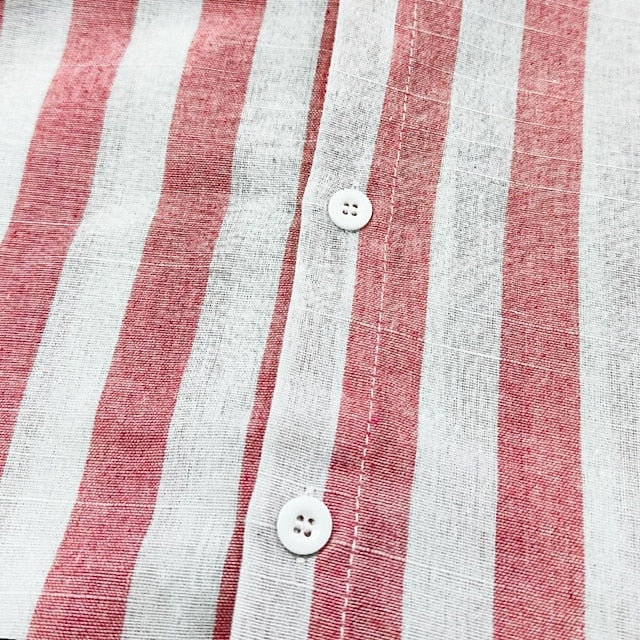 Julian | Men's Cotton Linen Striped Long Sleeve Shirt