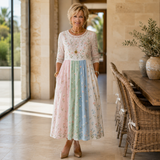 Noelle | Garden Panel Midi Dress