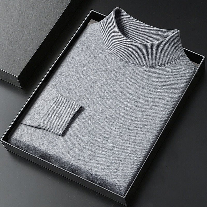 Calvin | Refined Mock Neck Sweater