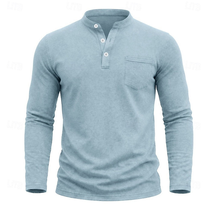 Quentin | Classic Long-Sleeve Henley Shirt
