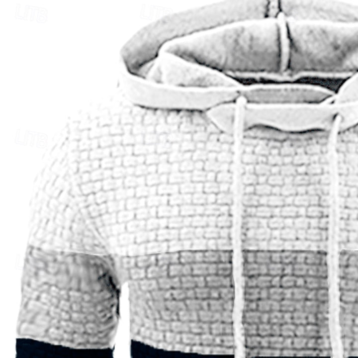 Sawyer | Color Block Textured Hoodie